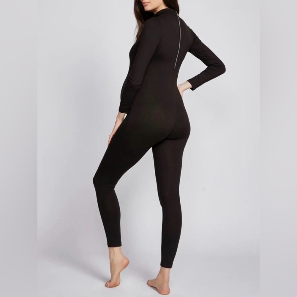 The Gigi Unitard Bumpsuit Maternity Jumpsuit Size L Only Worn Once! Black - Picture 2 of 12